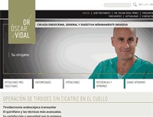 Tablet Screenshot of doctoroscarvidal.com